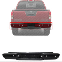 Rear Step Bumper Powdercoated Black Steel Direct Replacement Compatible With 2013-2021 Nissan Frontier NI1103126 850229BF1E-PFM