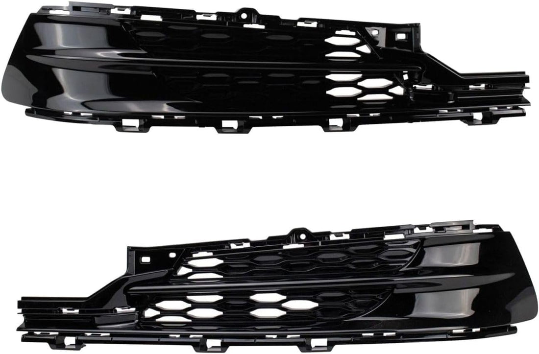 Set Of 2 Front Fog Light Cover Primed Plastic Right Passenger & Left Driver Side Direct Replacement Compatible With 2015-2017 Acura TLX AC1038106 AC1039106 71107TZ3A10 71102TZ3A10