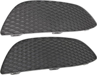 Set Of 2 Front Fog Light Cover Primed Plastic Left Driver & Right Passenger Side Direct Replacement Compatible With 2015-2018 Mercedes Benz C300 MB1038172 MB1039172