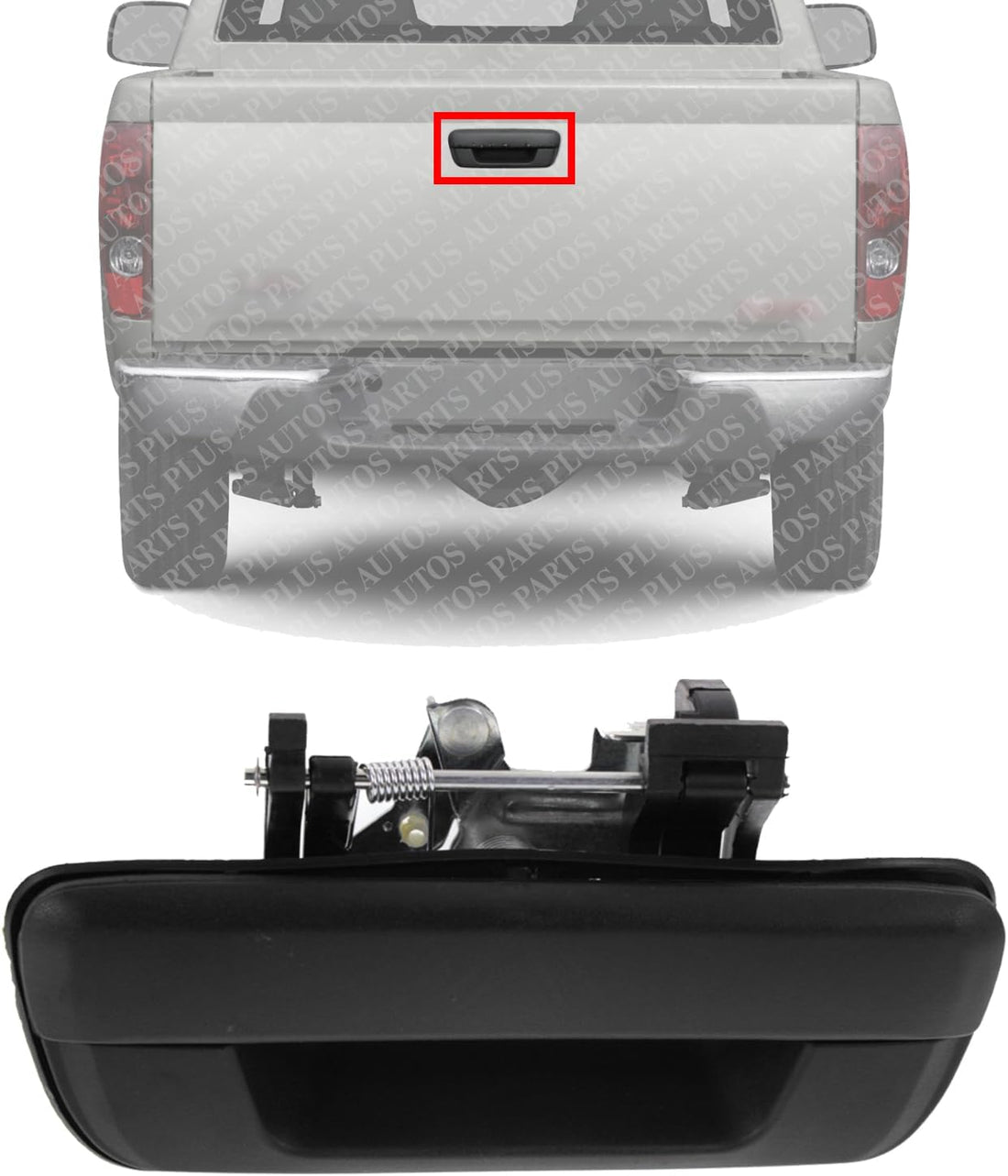 Tail Gate Handel Textured Direct Replacement Compatible with 2004-2011 Chevrolet Colorado/GMC Canyon GM1915127 97319415