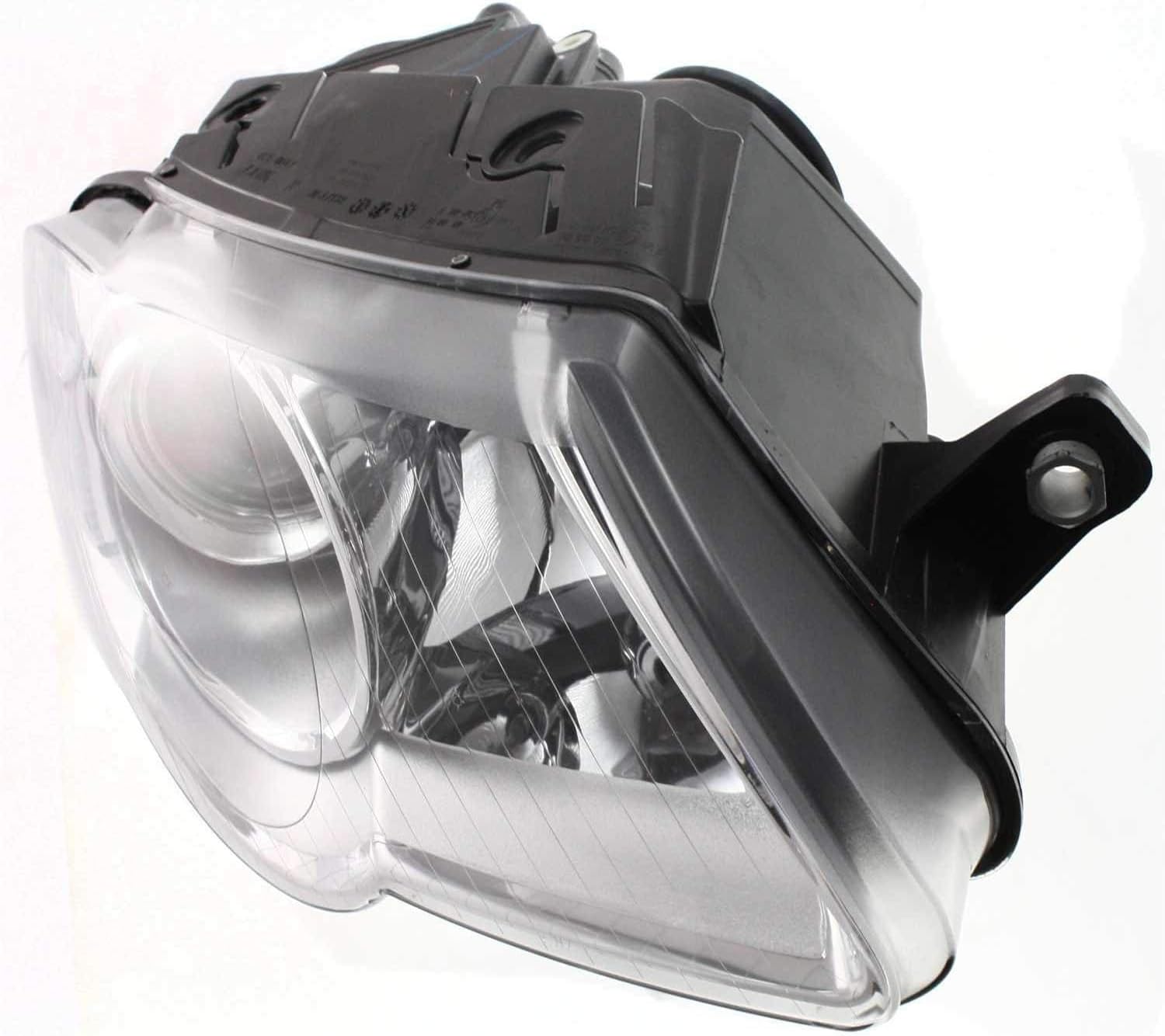 Set Of 2 Front Head Light Assembly Plastic Left Driver & Right Passenger Side Direct Replacement Compatible With 2006-2010 Volkswagen Passat VW2502130 VW2502134 VW2503130 VW2503134
