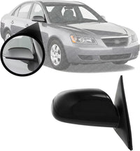 Front Power Mirror Non-Folding Heated Primed Right Passenger Side Direct Replacement Compatible With 2006-2010 Hyundai Sonata HY1321149 876200A000