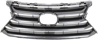 Front Grille Painted Silver Shell And Insert Plastic Direct Replacement Compatible With 2015-2017 Lexus NX200t / NX300h LX1200172 5311178010