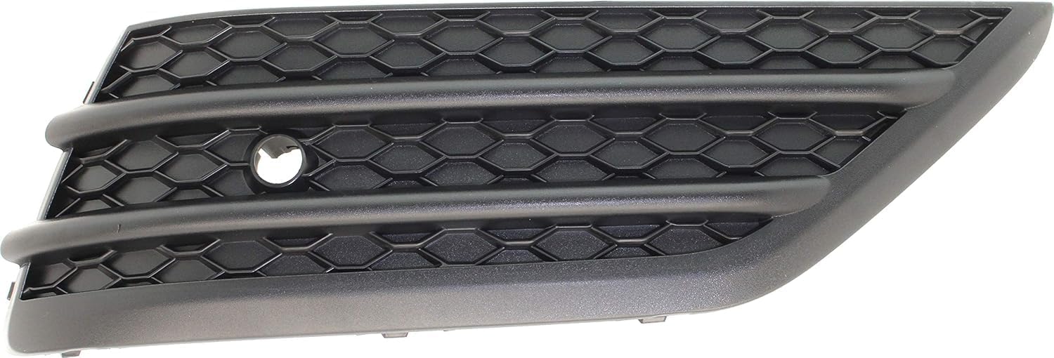 Front Bumper Outer Grille Textured Right Passenger Side Direct Replacement Compatible With 2016-2018 Honda Pilot HO1039131 71102TG7A10