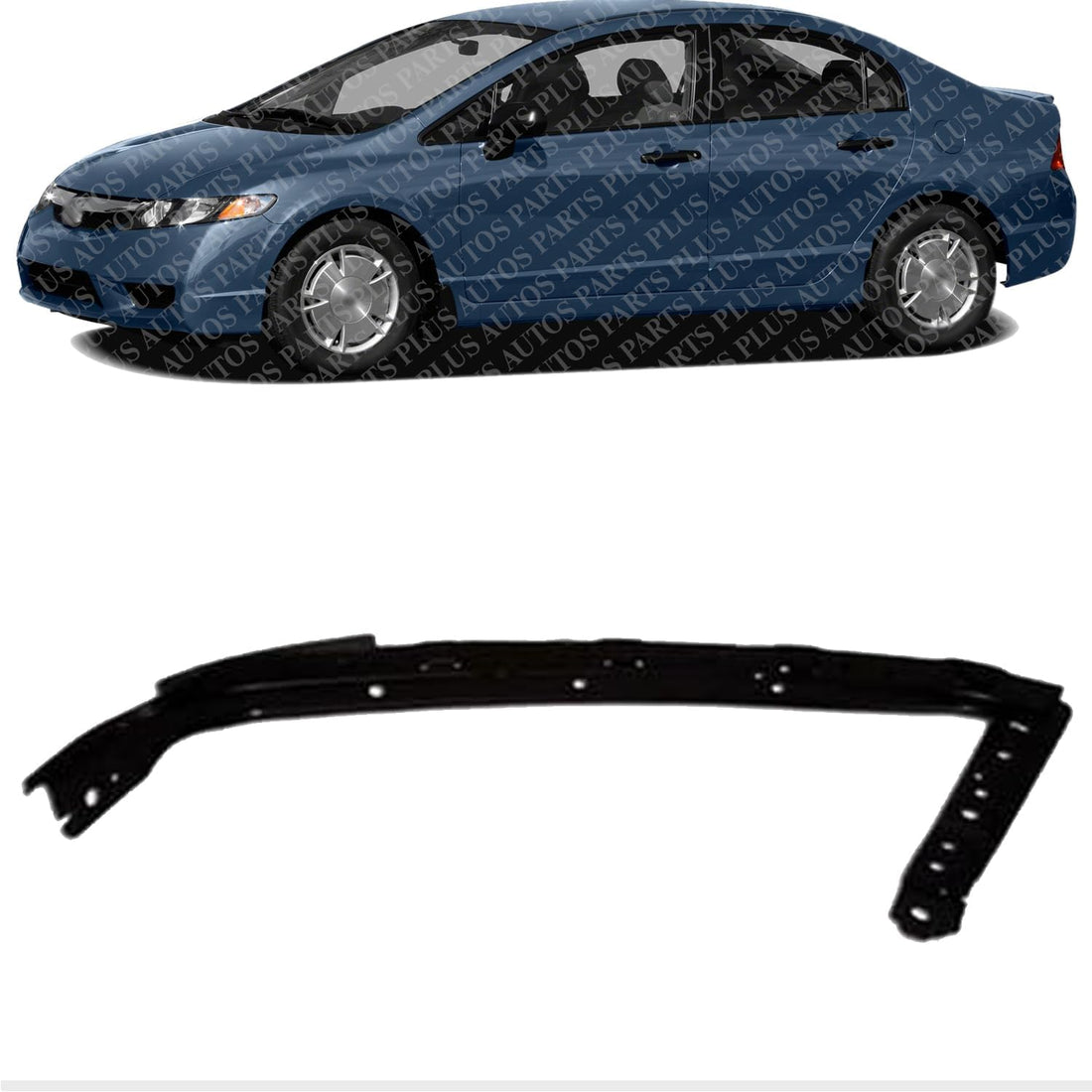 Front Bumper Upper Cover Bracket Left Driver Side Direct Replacement Compatible With 2006-2011 Honda Civic HO1066106 71190SNAA00