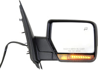 Front Power Mirror Manual Folding Heated Textured Right Passenger Side Direct Replacement Compatible With 2011 Ford Expedition FO1321363 8L1Z17682BA BL1Z17682BA-PFM