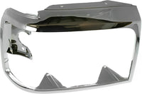 Front Head Light Door Bezel Chrome Steel Right Passenger Side Direct Replacement Compatible With 1992-1997 Ford F-Series FO2513131 F2TZ13064C