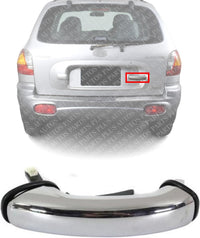 Rear Tail Gate Handle Chrome Direct Replacement Compatible with 2001-2004 Hyundai Santa HY1915100 8126026010