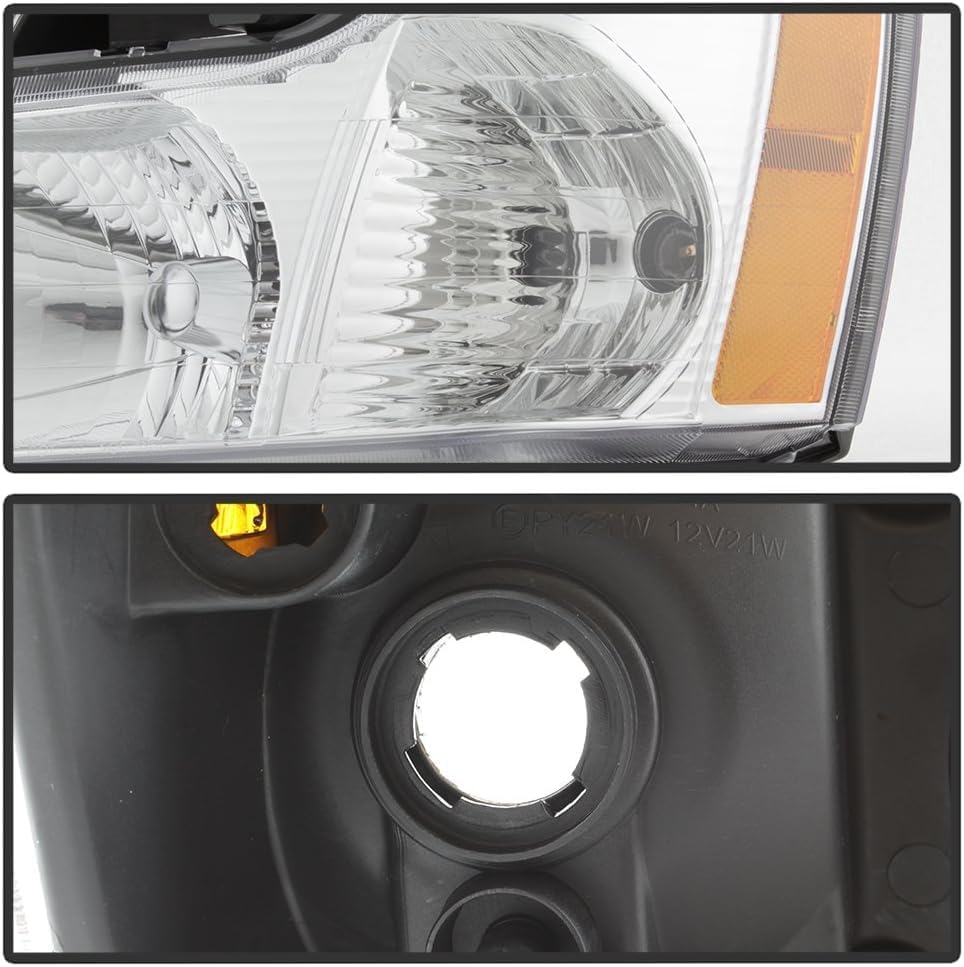 Set Of 2 Front Head Light Left Driver & Right Passenger Side Direct Replacement Compatible With 2005-2009 Chevrolet Equinox GM2503254 GM2502254 15888058 15888059
