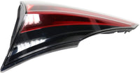 Tail Light Inner Assembly Right Passenger Side Direct Replacement Compatible With 2016-2018 Toyota RAV4 TO2803133 815800R031