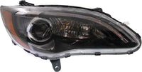 Set Of 2 Front Headlight Assembly Black Interior With Chrome Insert Right Passenger & Left Driver Side Direct Replacement Compatible With 2011-2014 Chrysler 200 68088066AG-PFM