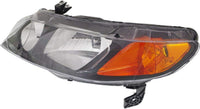 Set Of 2 Front Headlight Lens And Housing Right Passenger & Left Driver Side Direct Replacement Compatible With 2006-2008 Honda Civic HO2502125 HO2503125 33101SNAA02 33151SNAA02