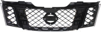 Front Grille Chrome Shell With Black Insert Plastic 2008-2012 Nissan Pathfinder Direct Replacement Compatible With 2008-2012 Nissan Pathfinder NI1200251 62310ZS00A