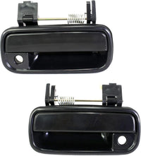 Set of 2 Front Exterior Door Handle Smooth Black Left Driver & Right Passenger Side Direct Replacement Compatible with 1989-1995 Toyota Pickup / 1990-1995 4Runner ‎6921089110-PFM