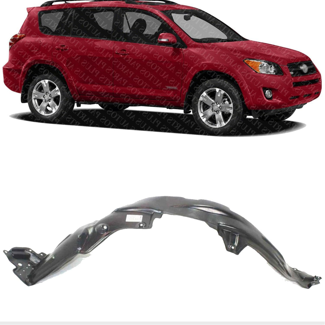 Front Fender Liner Right Passenger Side Direct Replacement Compatible With 2006-2012 Toyota RAV4 TO1249144 538750R020