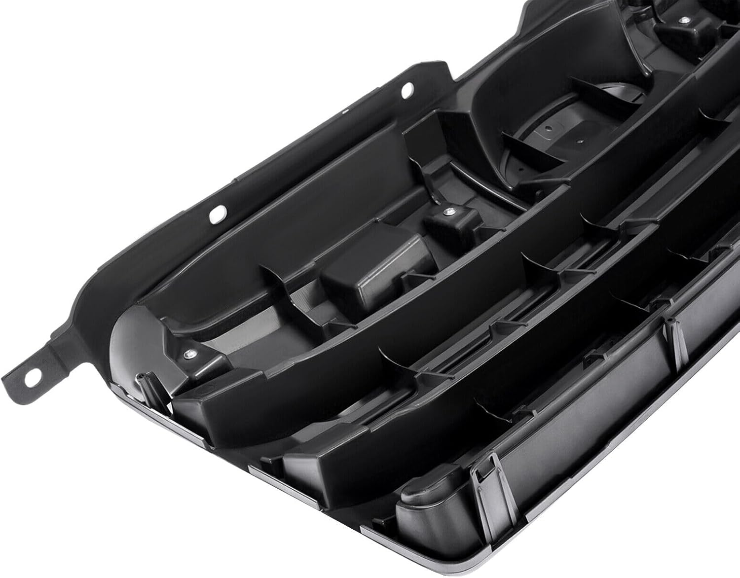 Front Grille Textured Shell And Insert With Chrome & Silver Molding Direct Replacement Compatible With 2013-2014 Subaru Outback SU1200152 62256JG000