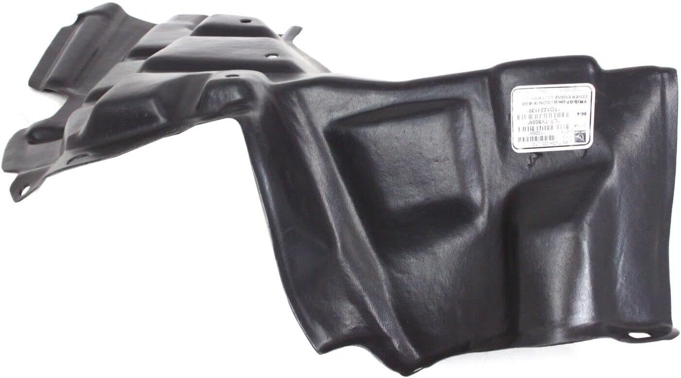AUTOS PARTS PLUS Set Of 2 Front Engine Splash Shield Left Driver & Right Passenger Side Direct Replacement Compatible With 2007-2012 Toyota Yaris TO1228139 TO1228138 5144152250 5144252110