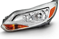 Front Head Light Assembly Left Driver Side Direct Replacement Compatible With 2012-2014 Ford Focus FO2502298 BM5Z13008K