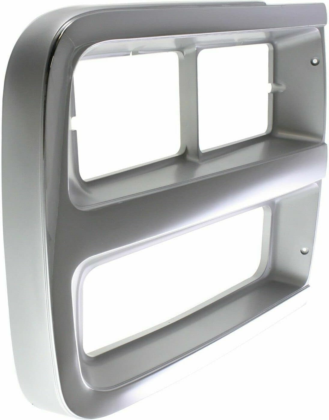 AUTOS PARTS PLUS Set Of 2 Front Headlight Door Bezel Chrome Left Driver & Right Passenger Side Direct Replacement Compatible With 1992-1996 Chevrolet G-Series Van GM2513187 GM2512187 15685966 15685965