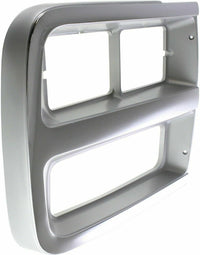 AUTOS PARTS PLUS Set Of 2 Front Headlight Door Bezel Chrome Left Driver & Right Passenger Side Direct Replacement Compatible With 1992-1996 Chevrolet G-Series Van GM2513187 GM2512187 15685966 15685965