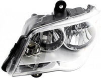 Front Head Light Assembly Chrome Interior Left Driver Side Direct Replacement Compatible With 2011-2020 Dodge Grand Caravan / 2008-2016 Chrysler Town & Country CH2502192 5113337AI