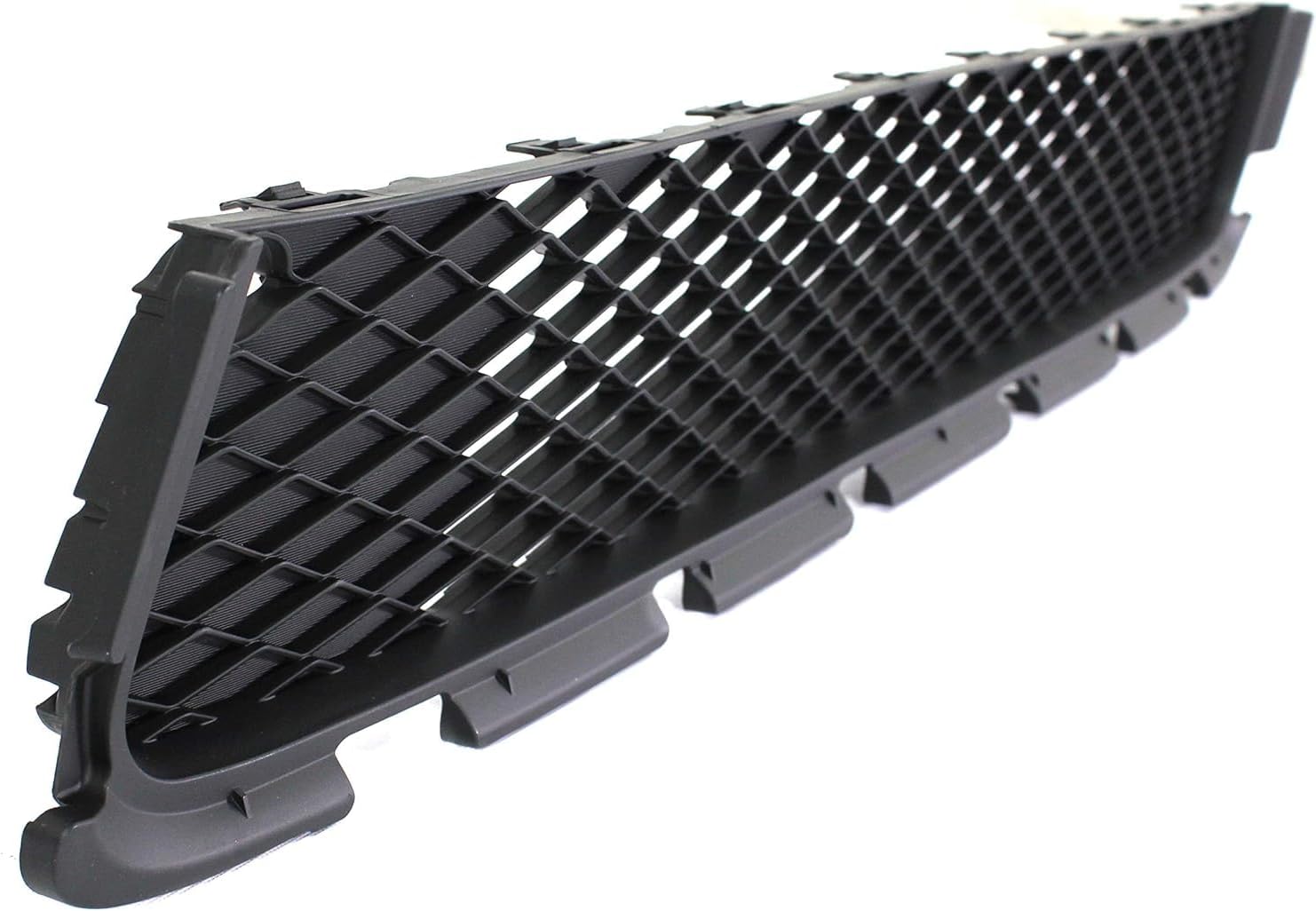 Front Bumper Cover Primed Plastic + Lower Grille Direct Replacement Compatible With 2011-2012 Mitsubishi Outlander/RVR