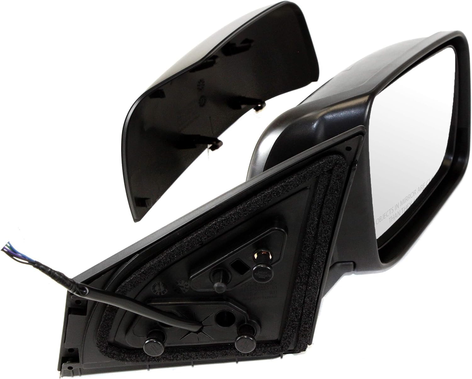 Front Power Mirror Manual Folding Heated Primed Right Passenger Side Direct Replacement Compatible With 2008-2013 Nissan Rogue / 2014-2015 Select NI1321236 96301JM200-PFM