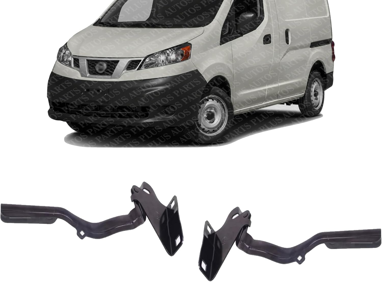 Set of Front Hood Hinge Steel Left Driver & Right Passenger Side Direct Replacement Compatible with 2013-2021 Nissan NV200 NI1236169 NI1236168 F54003LMMC F54013LMMC