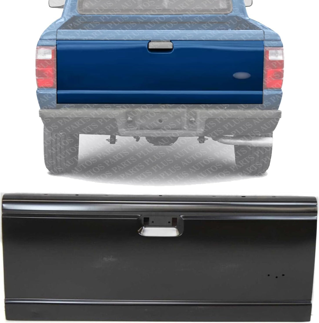 Tailgate Flareside / Stepside Steel Primed Direct Replacement Compatible with 1993-2004 Ford Ranger FO1900117 F37Z8340700A
