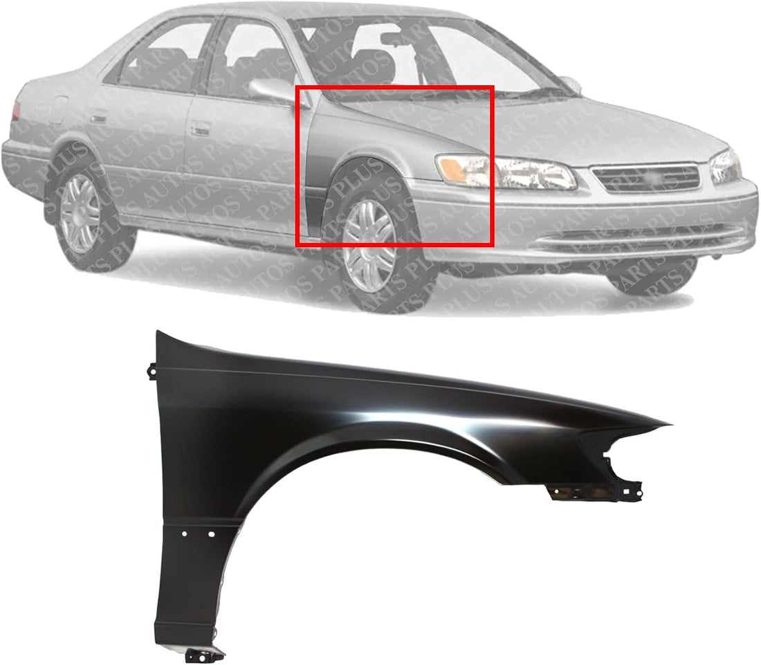 Front Fender Primed Steel Right Passenger Side Direct Replacement Compatible With 1997-2001 Toyota Camry TO1241162 53811AA020