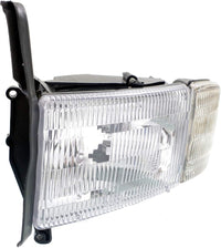 Front Head Light Assembly Right Passenger Side Direct Replacement Compatible With 1994-2002 Dodge Ram 1500 2500 3500 CH2503101 55076748AD 55076748AO