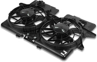 Front Dual Cooling Fan Assembly Plastic Direct Replacement Compatible with 2001-2004 Ford Escape / 2001-2006 Mazda Tribute MA3115121 2L8Z8C607GA