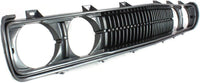 Front Grille Assembly Painted Silver Shell And Insert Plastic With Molding Direct Replacement Compatible With 1972-1979 Nissan 620 NI1200103 F2301B9501