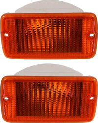 Front Bumper End Caps + Signal & Side Marker Lamp Direct Replacement Compatible With Jeep Wrangler 2001-2006 CH2520141 CH2521141 CH2550120 CH2551120 CH1005128 CH1004128 55156489AB