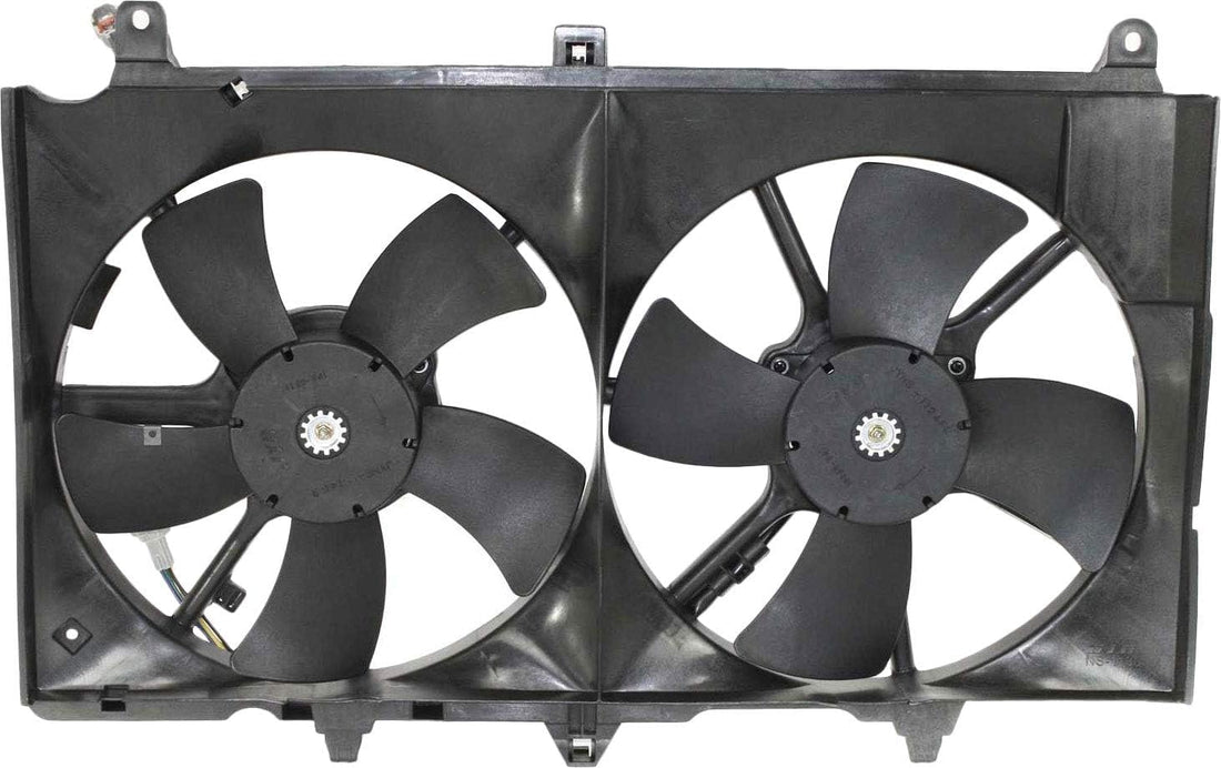 Front Radiator Cooling Fan Assembly Direct Replacement Compatible With 2003-2006 Nissan 350Z / 2003-2005 Infiniti G35 NI3115127 21481CF40B
