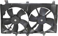Front Radiator Cooling Fan Assembly Direct Replacement Compatible With 2003-2006 Nissan 350Z / 2003-2005 Infiniti G35 NI3115127 21481CF40B