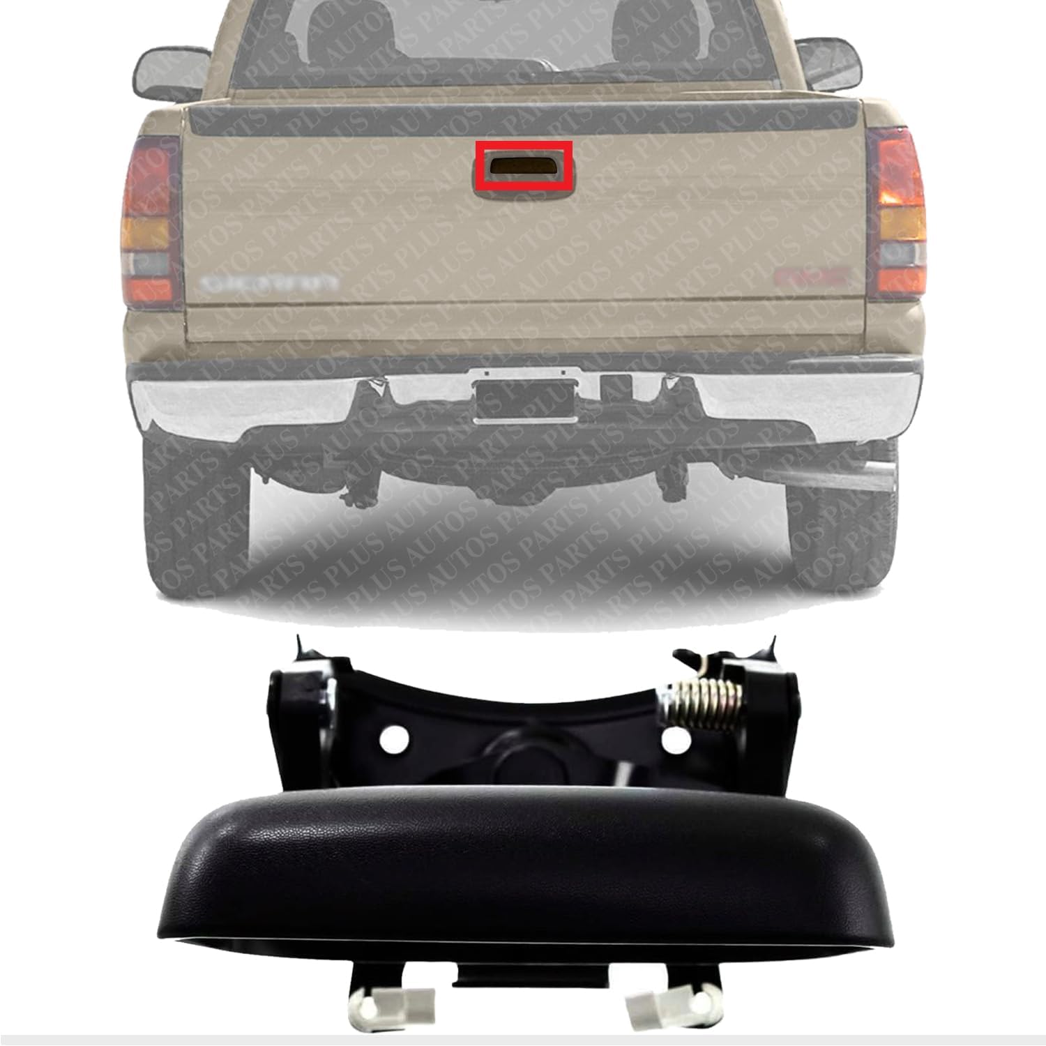Rear Outside Tail Gate Handel Textured Direct Replacement Compatible With 1999-2006 Chevrolet Silverado/GMC Sierra GM1915105 15997911