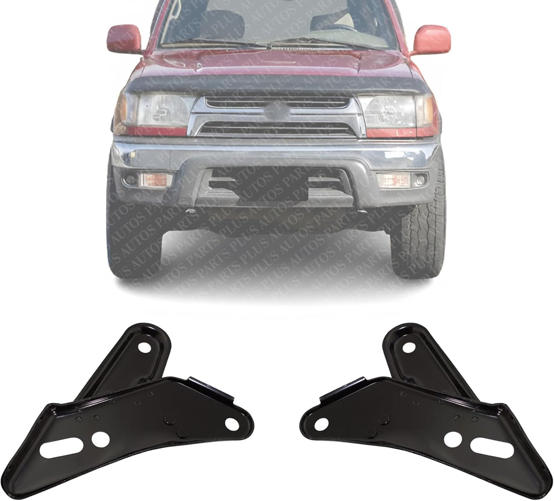 AUTOS PARTS PLUS Set of 2 Front Bumper Arm Mounting Brackets Steel Left Driver & Right Passenger Side Direct Replacement Compatible with 1999-2002 Toyota 4Runner TO1066126 TO1067126 5201135070