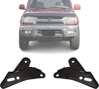 AUTOS PARTS PLUS Set of 2 Front Bumper Arm Mounting Brackets Steel Left Driver & Right Passenger Side Direct Replacement Compatible with 1999-2002 Toyota 4Runner TO1066126 TO1067126 5201135070