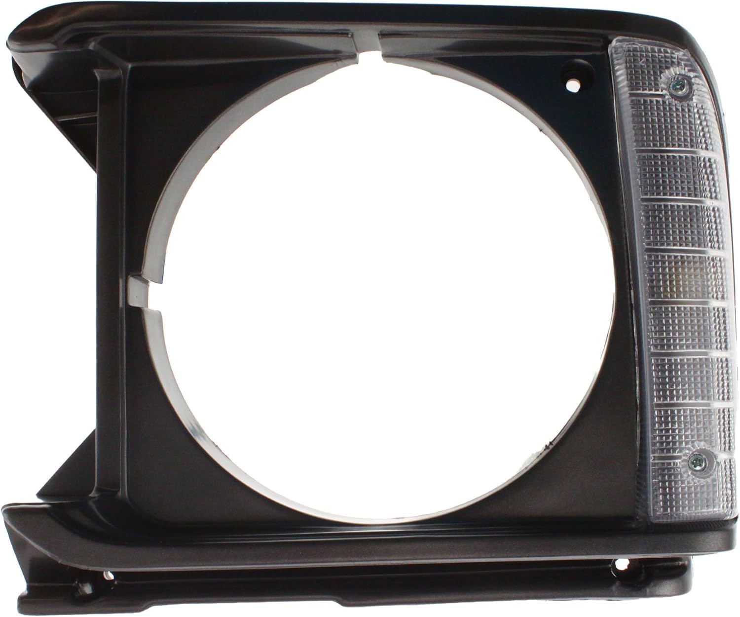 Front Grille Assembly Primed Shell And Insert + Head Light Bezels Gray Left Driver & Right Passenger Side Direct Replacement Compatible With 1980-1981 Toyota Pickup TO1200143