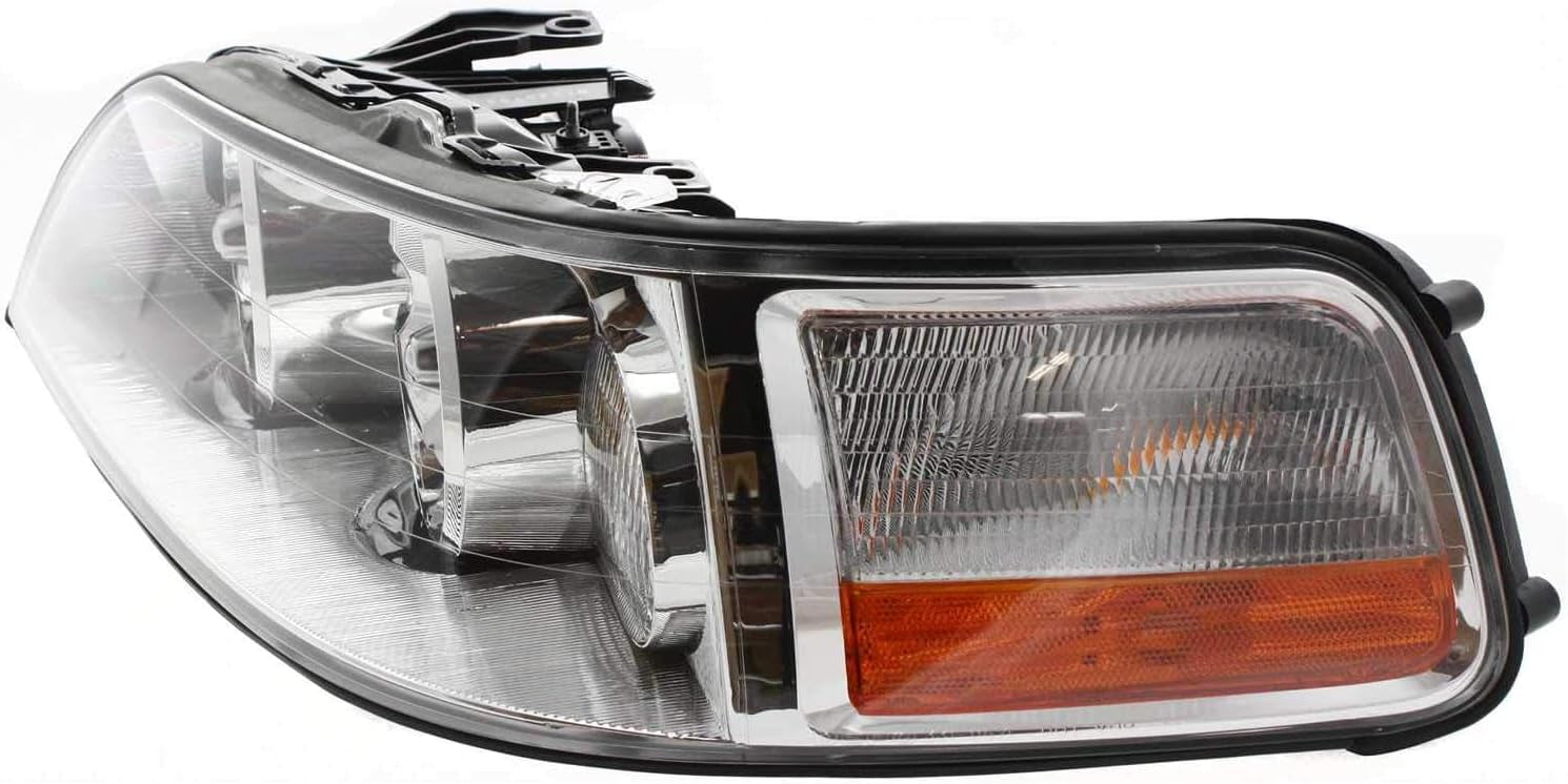 Front Head Light Assembly Left Driver Side Direct Replacement Compatible With 2003-2004 Lincoln Town Car FO2502184 4W1Z13008AB