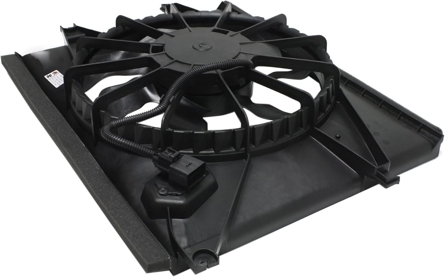Front Radiator Cooling Fan Assembly Direct Replacement Compatible with 2010-2011 Kia Soul KI3115129 253802K100
