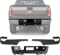 Rear Bumper Center Step Pad + Outer Left Driver & Right Passenger Side Direct Replacement Compatible With 2007-2013 Chevrolet Silverado 1500 GM1191124 GM1191125 GM1191128 15284313