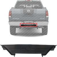 Rear Center Bumper Face Bar Step Pad Molding Trim Textured Direct Replacement Compatible With 2004-2015 Nissan Titan NI1191100 850747S200