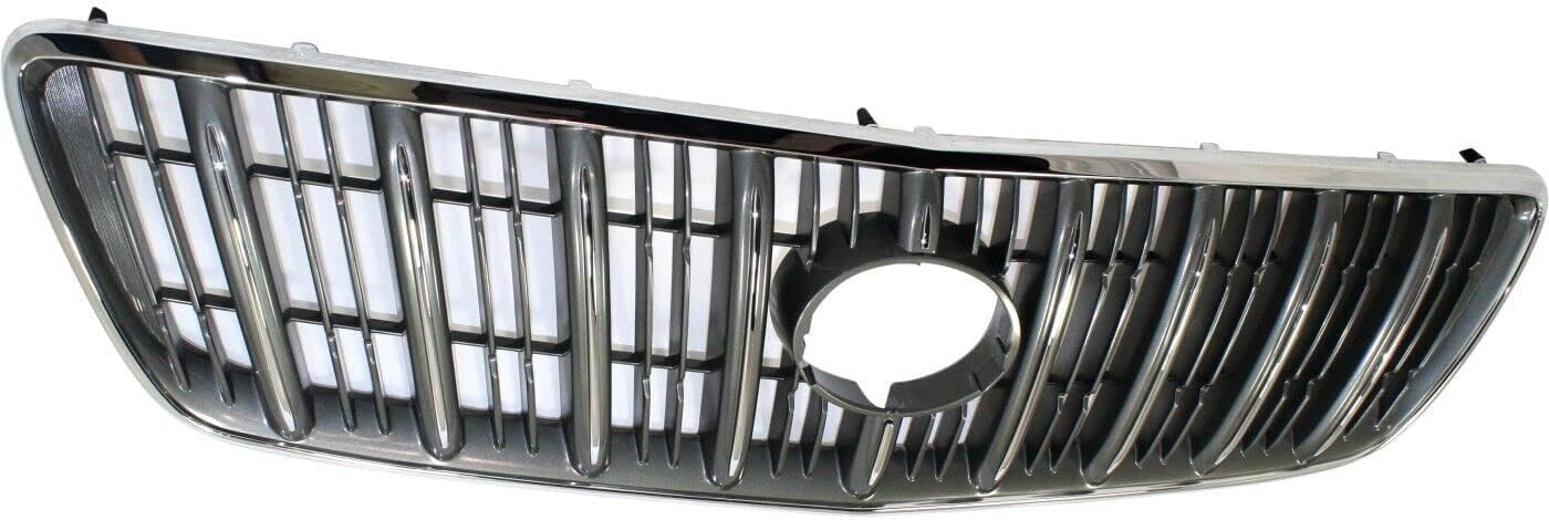 Front Grille Gray Shell and Insert Direct Replacement Compatible With 2000-2003 Lexus RX300 LX1200109 5311148020