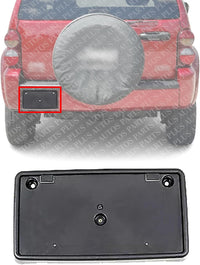 Front Or Rear Bumper License Plate Bracket Direct Replacement Compatible with 2005-2007 Jeep Liberty CH1068116 55156886AA