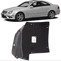 Front Lower Section Fender Liner Left Driver Side Direct Replacement Compatible With 2006-2009 Mercedes Benz CLK-Class MB1248140 2098841322