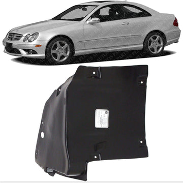 Front Lower Section Fender Liner Left Driver Side Direct Replacement Compatible With 2006-2009 Mercedes Benz CLK-Class MB1248140 2098841322