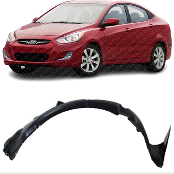 Front Fender Liner Left Driver Side Direct Replacement Compatible With 2012-2014 Hyundai Accent HY1248122 868111R000