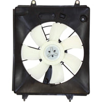 Front Radiator Shroud & A/C Condenser Single Fan Assembly Left Driver & Right Passenger Side Direct Replacement Compatible with 2010-2011 Honda CR-V HO3115155 HO3115161 HO3120107